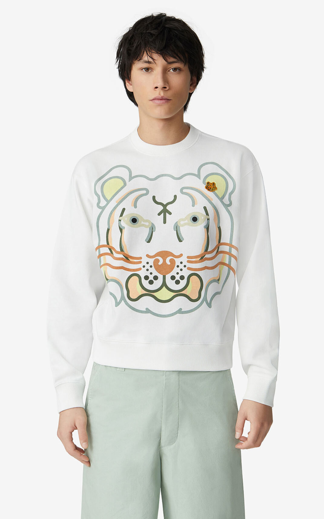 Sudadera Kenzo K Tiger Hombre Blancas - SKU.4513548